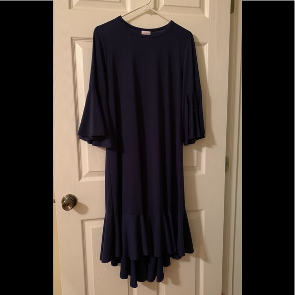 LuLaRoe Dresses & Skirts - LuLaRoe - Navy Maurine Dress - Medium